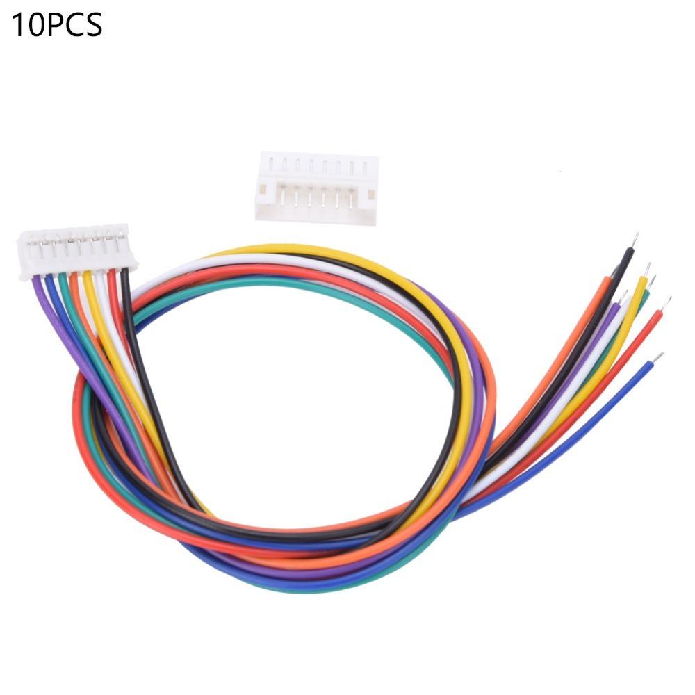 

10 Sets Practical 8-Pin for JST PH 2.0mm Connector 26AWG 30cm Length Male Female Connector Wire Cable Model Making