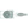 Lower link ball joint for welding, category 3, 45x65x24x37 , 12665