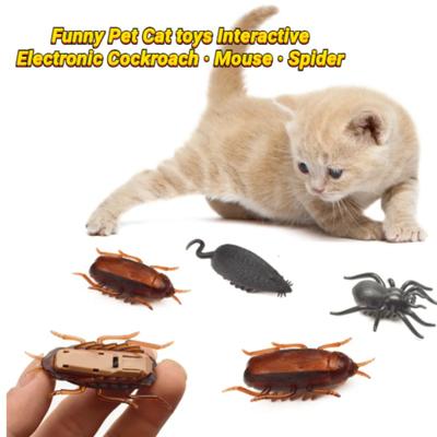 Funny Pet Cat Toys Interactive Electronic Toy Cockroach Mouse Spider for  Dogs Puppy Training Toys Pet Product Cats