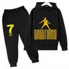 Set Tuta con Felpa 2 Pezzi per Bambino e Bambina Set Felpa Sportiva Bambino Stampa Avatar Ronaldo Vestiti per Bambini Set Neonati Tuta Sportiva