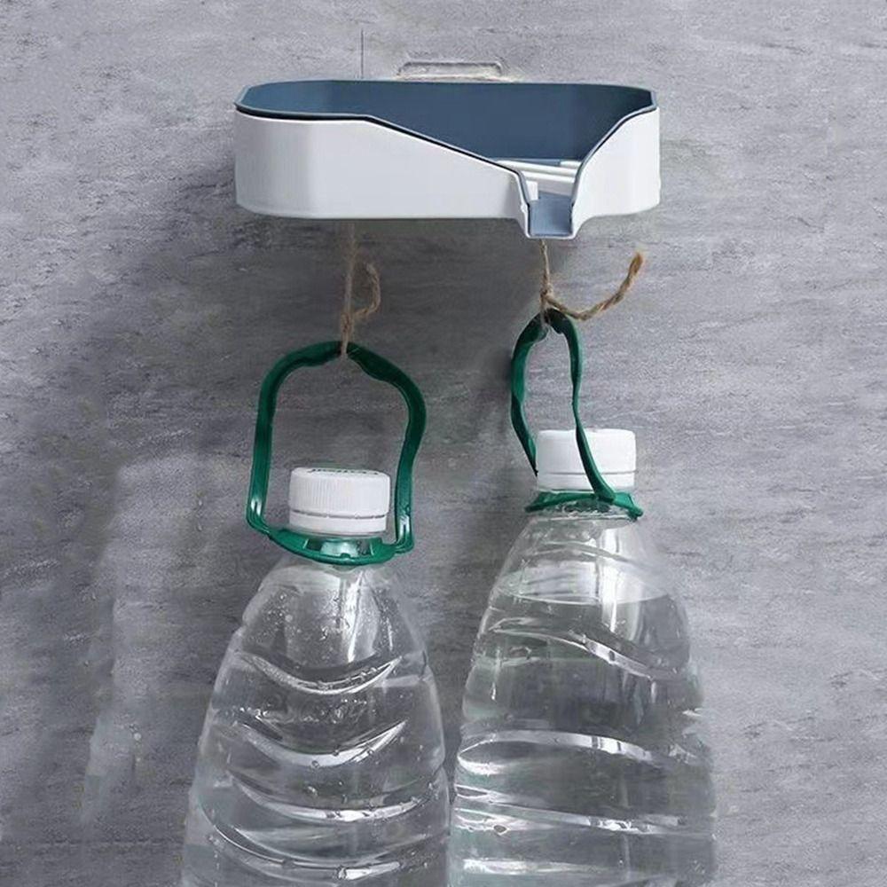 Wall-mounted Double Layer Soap Holder Punch-Free Draining Soap Storage Rack Soap Dishes Shower