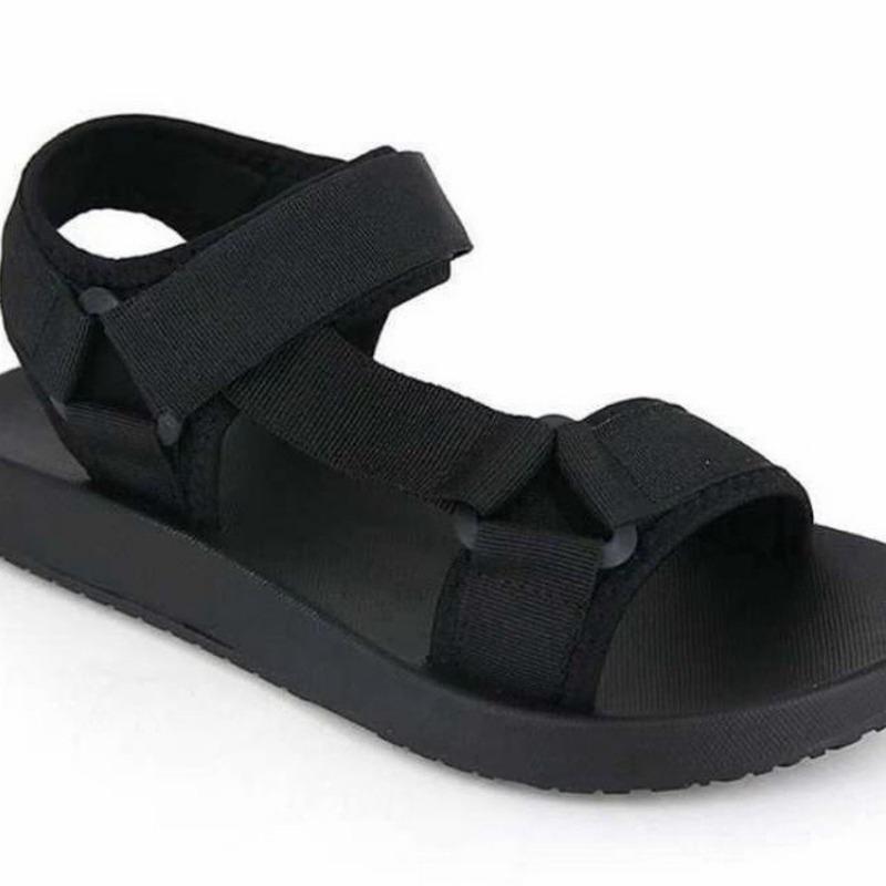 

Новые женские летние мягкие шлепанцы, женские сандалии с ремешком на пряжке, подошва из пеноматериала, прочные сандалии, женская уличная повседневная пляжная обувь 43 чёрный