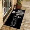 Halloween Floor Mats Skull Diatomaceous Earth Carpet Home Bathroom Floor Mats Undead Style Non-Slip Mats