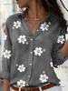 Spring & Summer Women's Long Sleeve Loose Printed Shirt
