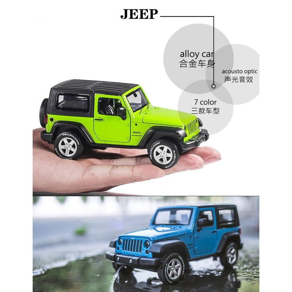 1/32 Jeep Wrangler Car Model Alloy Die-cast Vehicle Boys Toy