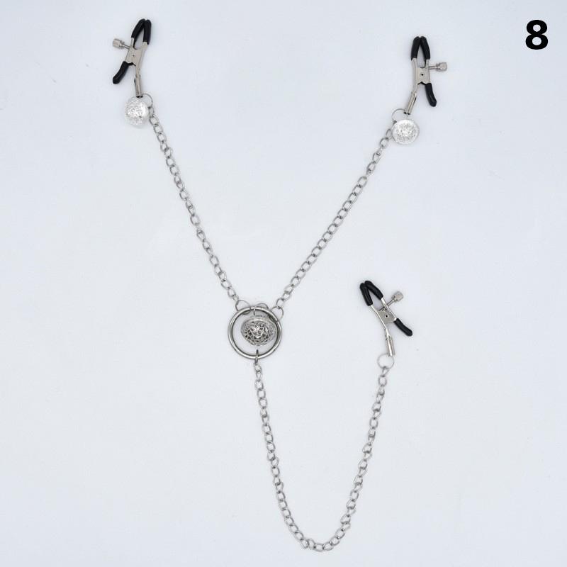 Butterfly Style For Couples Stainless Steel Metal Chain Nipple Milk Clips Breast Clip Sex Slaves Nipple Clamps Sex Toys