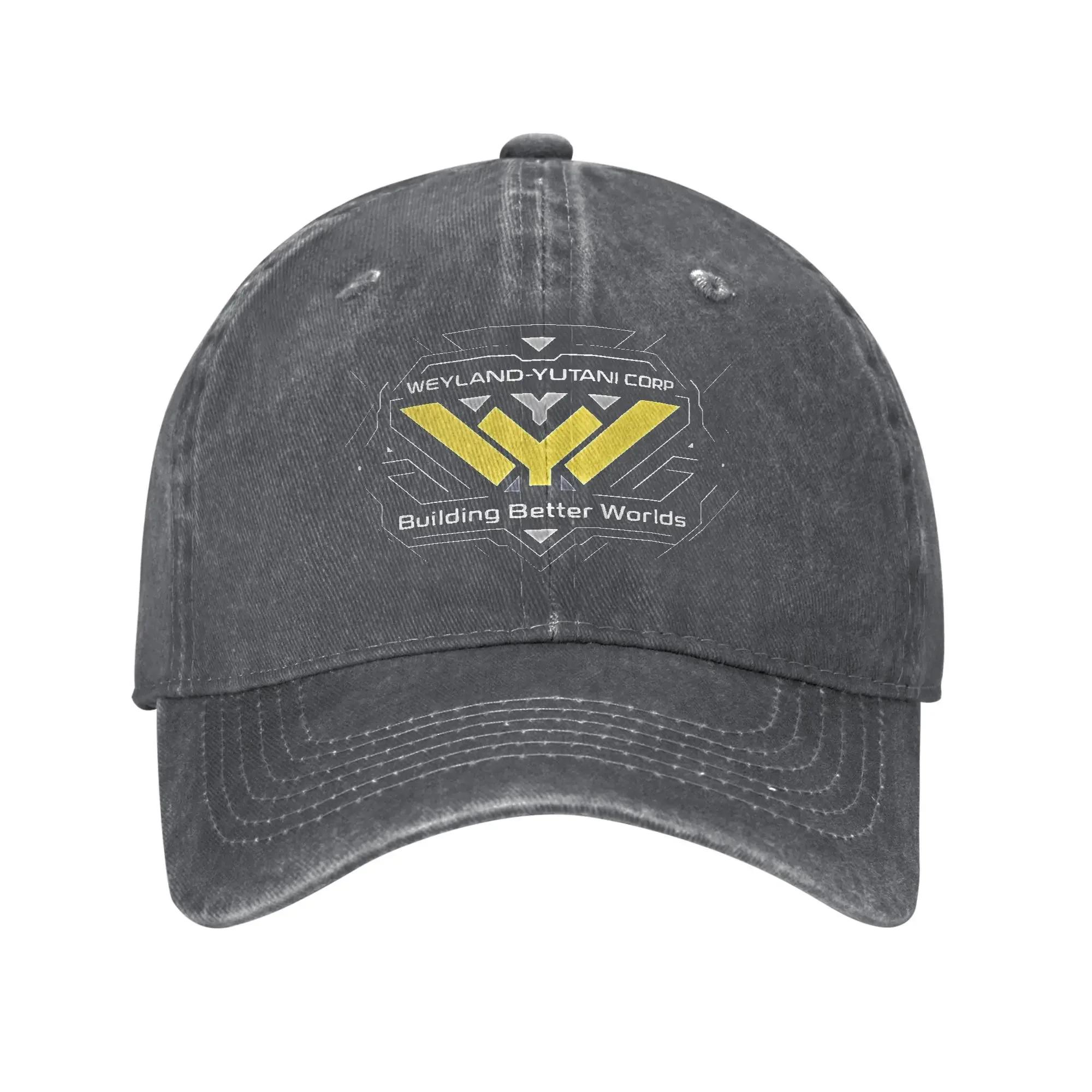 XIXIGO Cap Weylands Yutani Corp Trucker Cap Outfits Voor Mannen Vrouwen Baseballpet Horrorfilm Vintage Hoofddeksels Zonnekappen Verstelbaar One Size