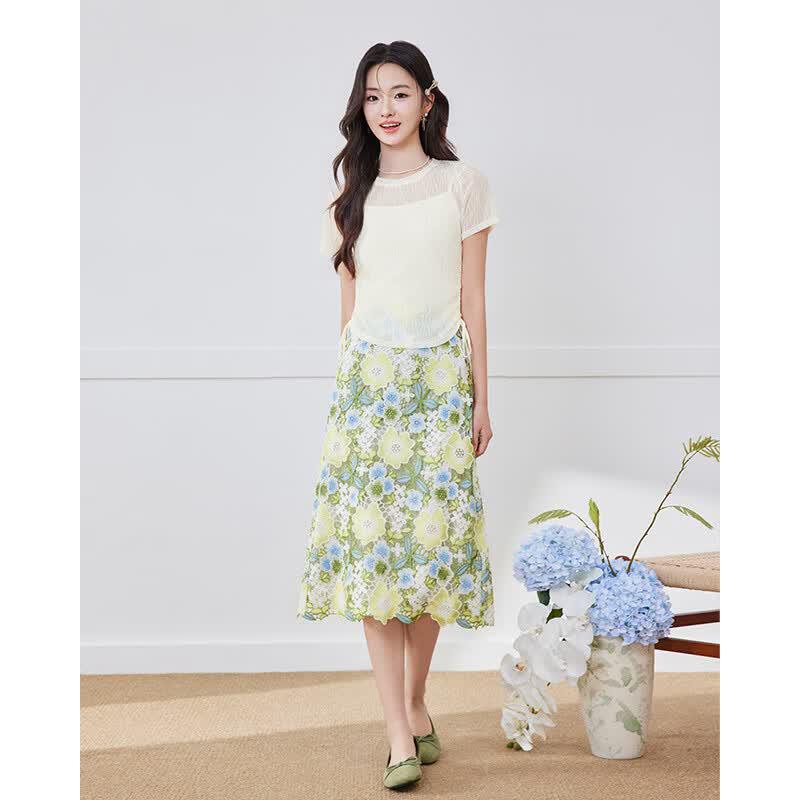 IEF 2026 Summer Petite Floral Two-Piece Set