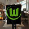 1PC VfL Wolfsburg Print Flannel Blanket, High quality All Seasons, Home Decor, Warmth and Comfort, Perfect for Christmas Gifts