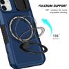 For iPhone 11 Case Invisible Magnetic Kickstand PC+TPU Phone Shell Built-in Sliding Lens Cover