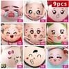 9Pcs Pregnancy Belly Stickers Photographs Props Funny Facial Expressions Decals Memorable Keepsakes Mum Maternity Accessories