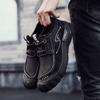 Mens Shoes Vintage Genuine Leather Sneakers Men High Quality Comfy Lace-Up Hiking Shoes Male Handmade Footwear Plus Size 38-47