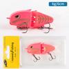 1PCS MM60 Fishing Lure Slow Sinking Swimbait Realistic Jointed Bait 3D Eyes PVC Material for Bass & Predator Fishing Gear