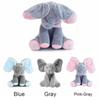 Elephant Peekaboo Plush Toy Singing Stuffed Animated Kids Doll Soft Toy Gift