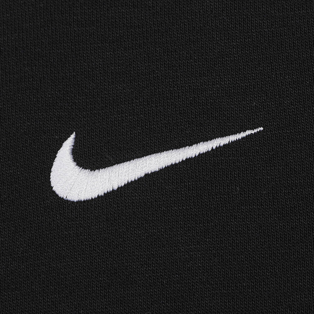 Nike Vyšívaná mikina přes hlavu Jednobarevná fleecová Pohodlné dlouhé kalhoty Ležérní sportovní souprava Pánská tepláková souprava Černá 623453-010+716831-010