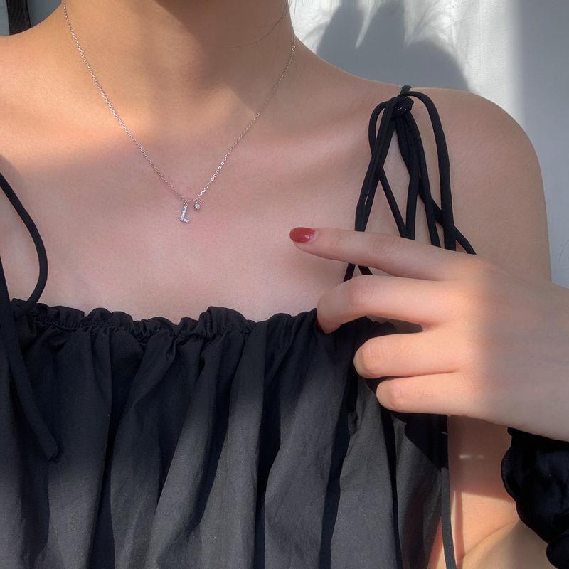 Geometric Pendant Necklace With Large And Small Squares