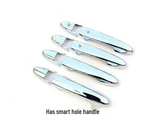 

Civic 15 Door Handle Decoration: Electroplated Bright Black Carbon Fiber Scratch-Resistant Cover.