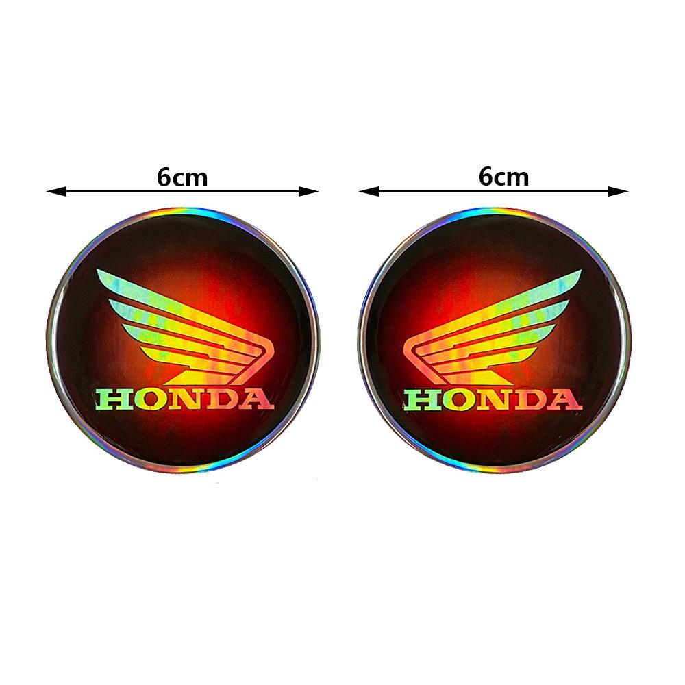 Autocollant Métal Logo Gravé au Laser Réservoir de Carburant Moto Honda
