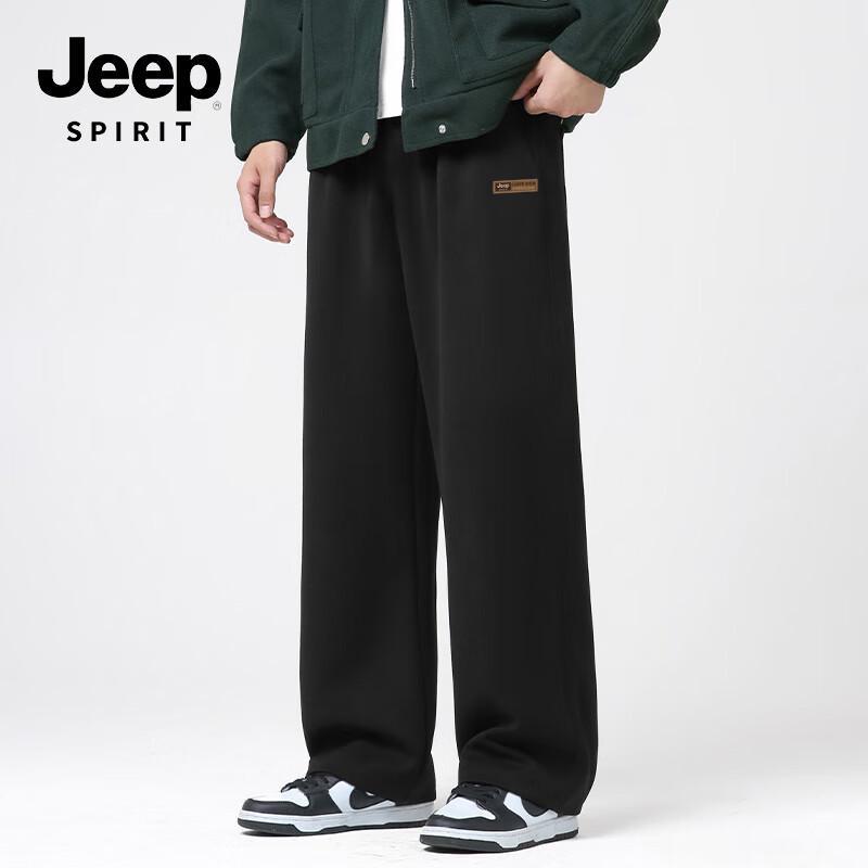 JEEP SPIRIT Men's Loose Fit Straight Leg Casual Pants