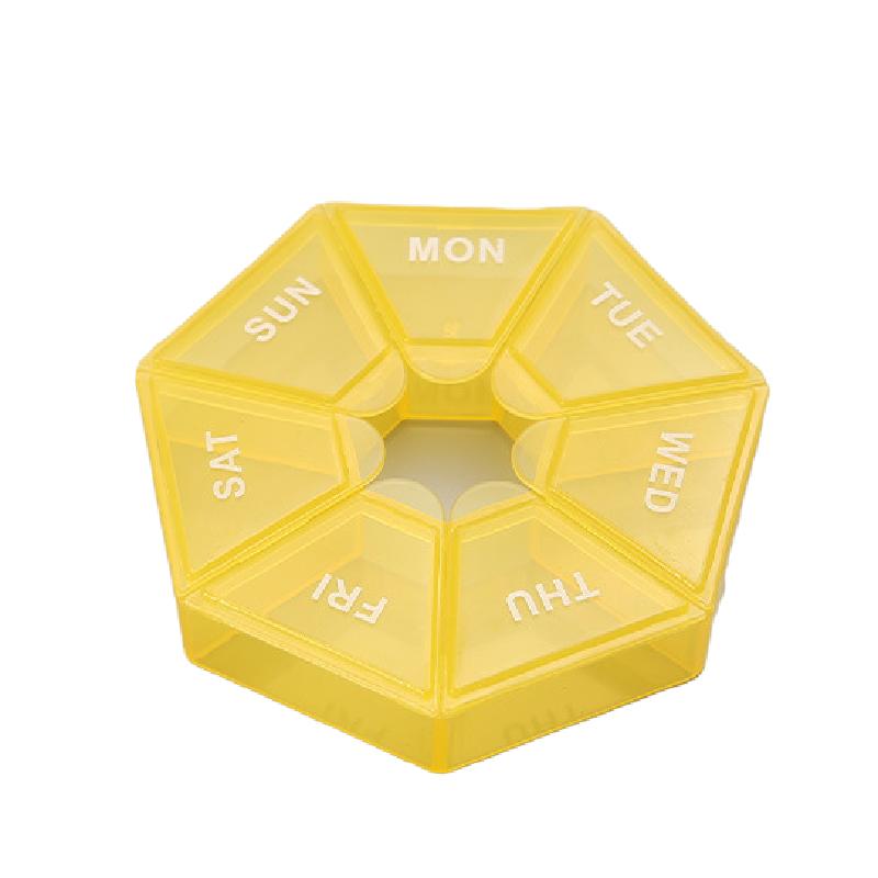 1 Stück Pillendose 7 Tage Tabletten Süßigkeiten Pillenbox Organizer Tragbare Aufbewahrung Tablettenhalter Reise Pillen Organizer Pillenspender