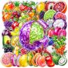 10/30/50PCS Glass Crystal Style Fruit Stickers Waterproof DIY Phone Laptop Luggage Cute Graffiti Decals Toys Gifts