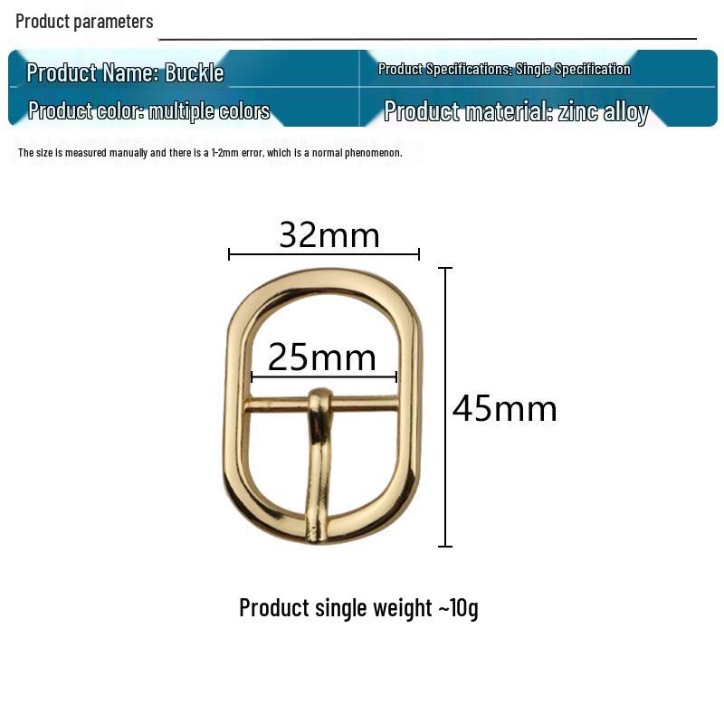 1-inch Die-cast Japanese Character Bag Strap Buckle - 2.5 Cm Inner Diameter, Japanese Style Hardware Accessory