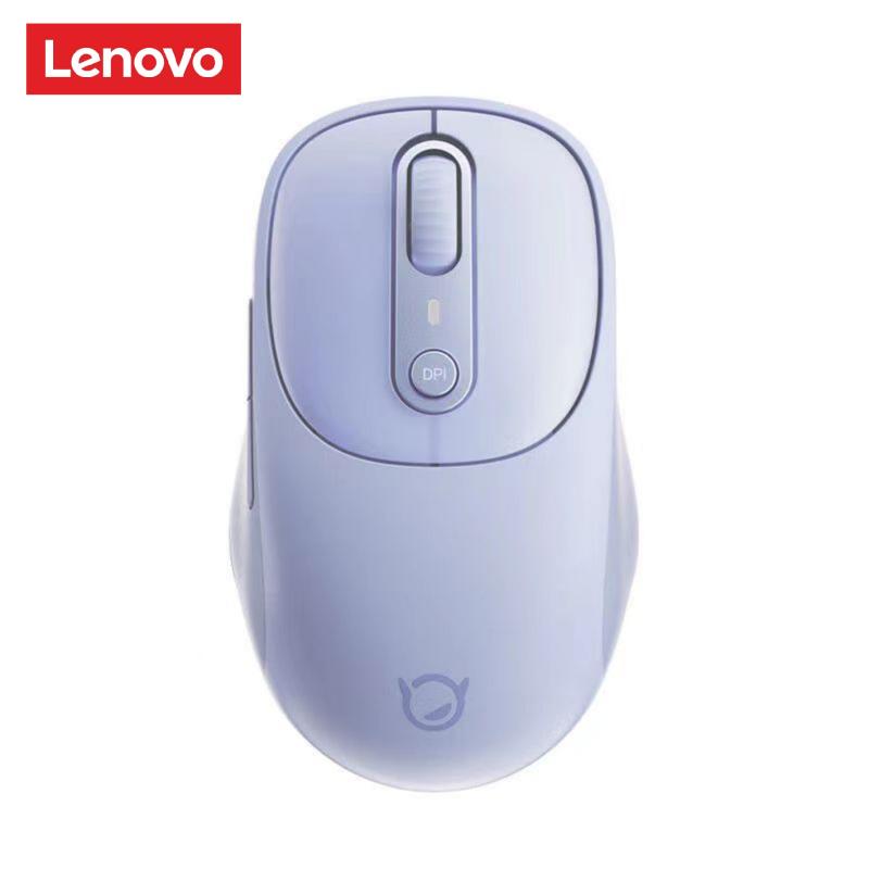 Lenovo Xiaoxin Plus Bluetooth-Maus Stummschalttaste Lichtton Tragbares Bürospiel Universelle Lademaus violett