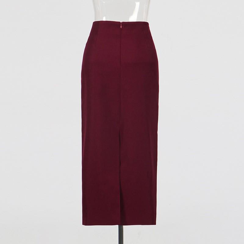 French Retro Elegant Style Suit Standing Collar Waist Invisible Hook Button Coat High Skirt Women's