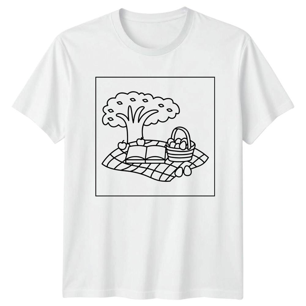 Picnic Basket And Tree Hobbies Unisexs TShirt Unisexs Tee Graphic Unisex Top S