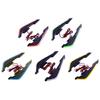 LED Decorative Winglets Body Trim Sticker Fairing Air Deflectors For Increased Motorbike And Electric Bike Visibility 2x