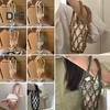 Handwoven Cup Sling Bag Hand Knitted Reusable Coffee Cup Holder Tea Cold Brew Carrier Decorative Water Cup Covers