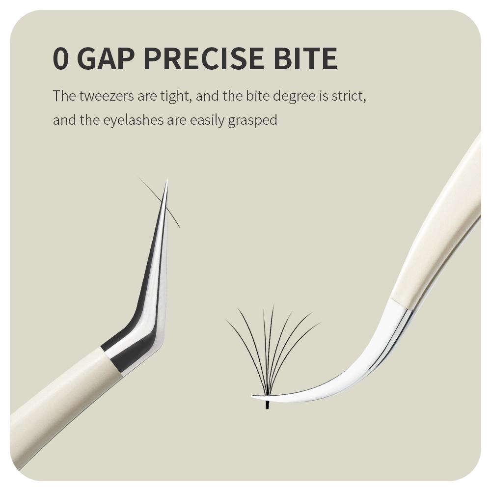 ANNAFRIS Stainless Steel High Precision False Eyelash Tweezers Straight Curved Pointed Tip Tweezers Lash Extension Makeup Tools
