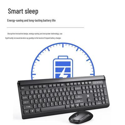 HP CS500 Black Full-size Slim Silent Wireless Keyboard Mouse Combo