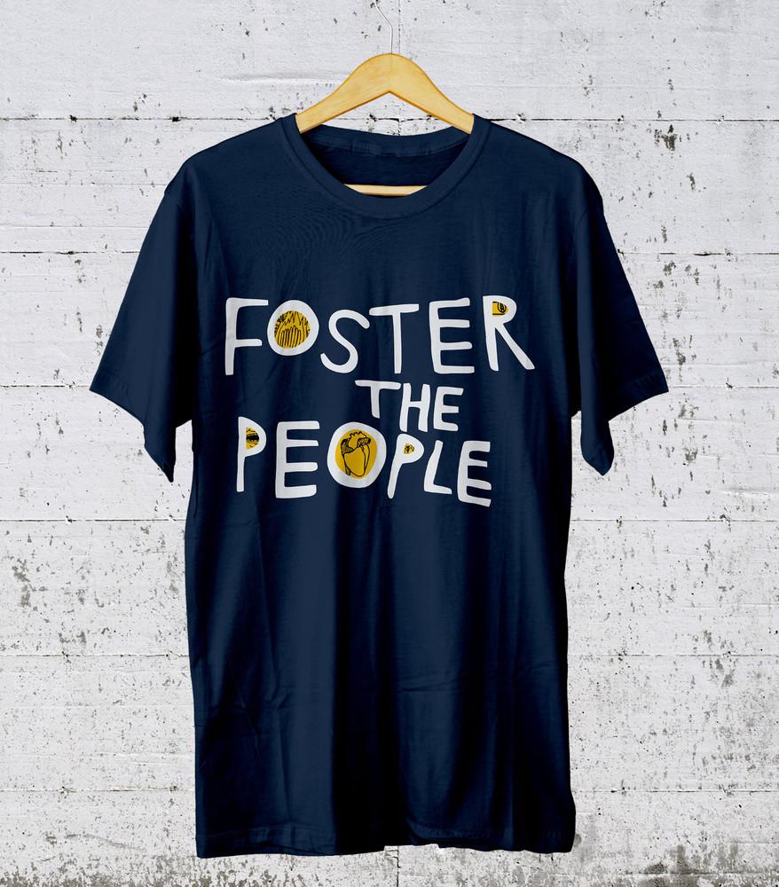 NEW Foster The People Band Gift For Fans Cotton Navy Full Size T Shirt AG826 Unisex T-Shirt M