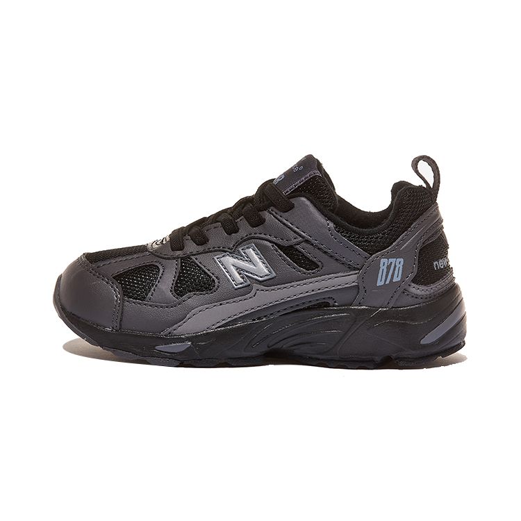 New Balance Nb 878 Minimalist Sports Casual Shoes Kids Sneakers Gray Black PV878KOC