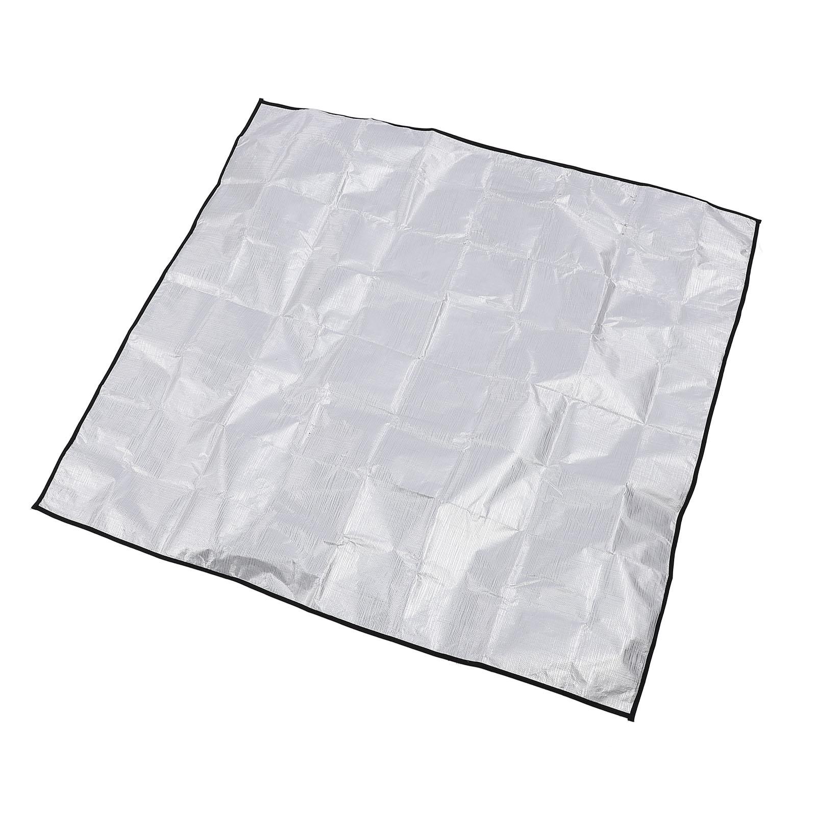 

39-дюймовый 4-слойный серебряный огнестойкий коврик, водонепроницаемый, маслостойкий, многоразовый, термостойкий, напольный коврик для гриля