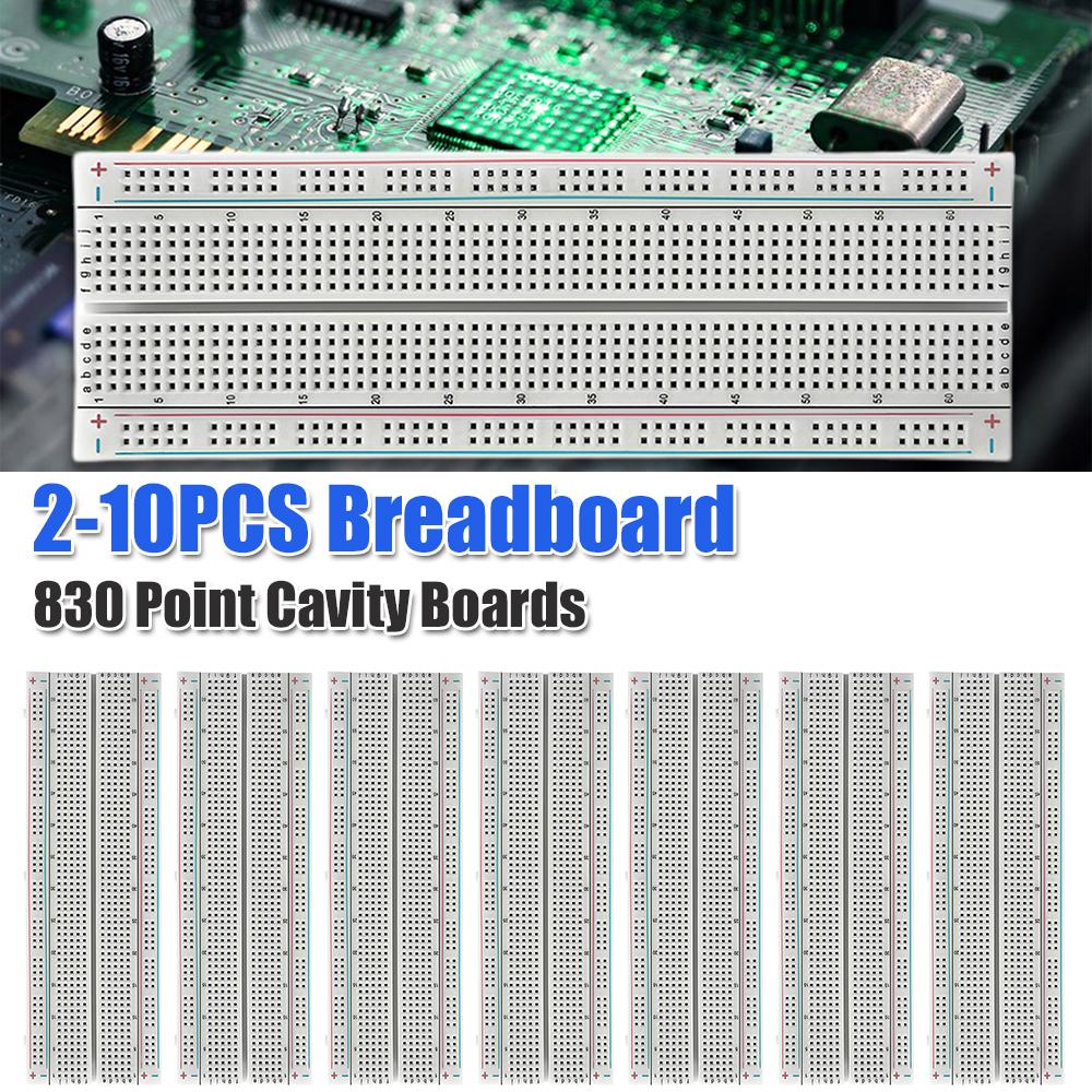 Breadboard 830 Punkte Hohlraumplatinen Lötlose Universelle Experimentierplatinen Verbindbar für Schaltungsaufbau und Inbetriebnahme
