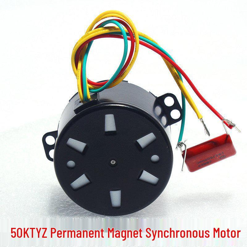 50KTYZ 6W 220V AC Permanent Magnet Synchronous Motor, Forward/Reverse, Low Speed Mini Electric Motor