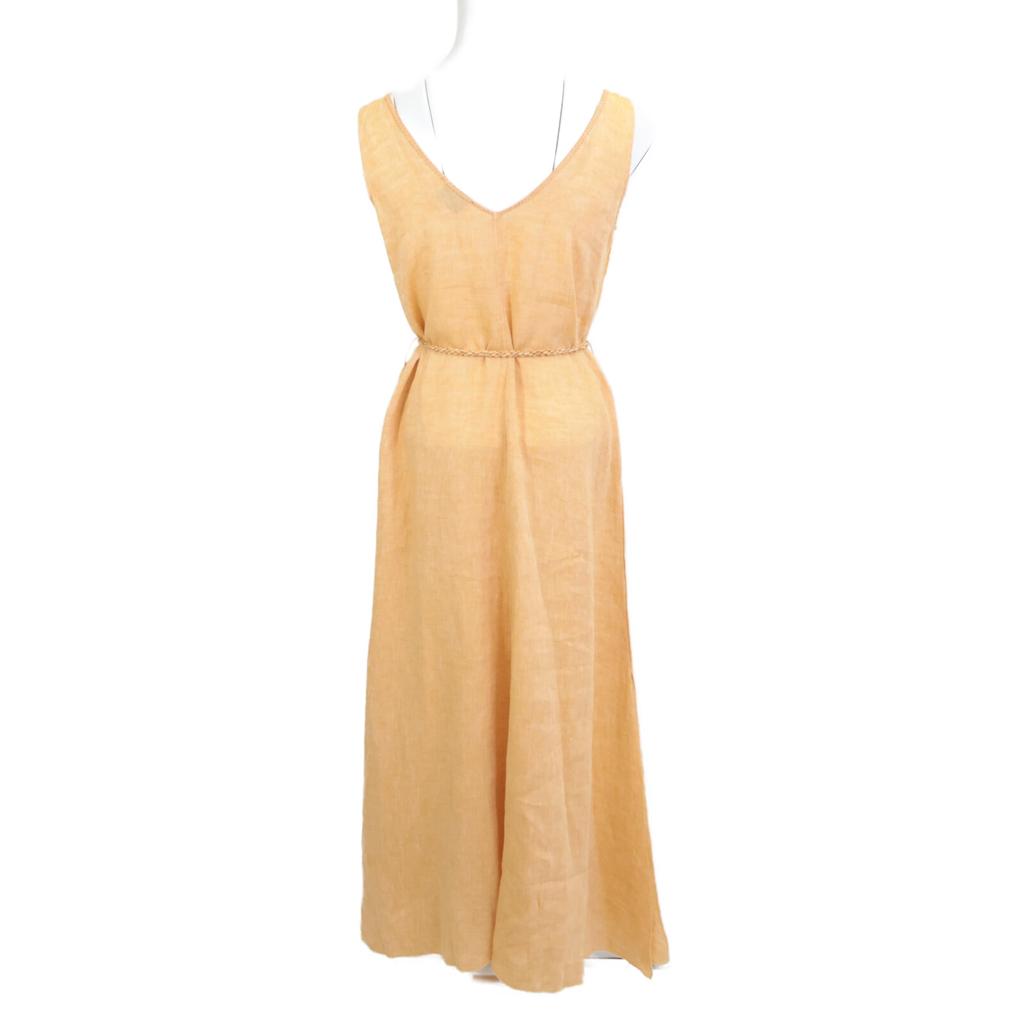 Forte Forte Beige Linen Sleeveless Dress with Rope Belt Dress 0 BeigeUsed