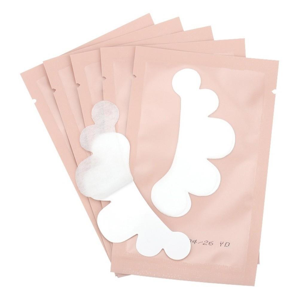 50Pairs Cloud Shape Grafting Eyelash Under Eye Pads White Lash Gel Patches Lash Grafting