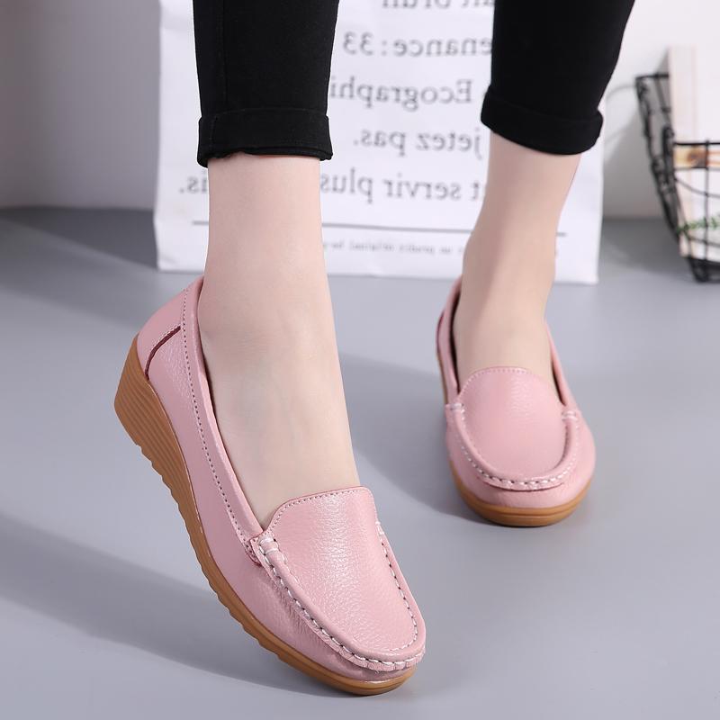 35-41 Moteriški laisvalaikio batai Mikropluošto plokščiadugniai moteriški batai slaugytojoms