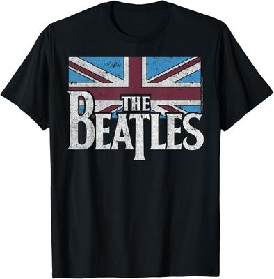 The Beatles Britische Flagge Rot, Weiß und Blau Kurzarm T-Shirt