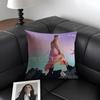PPink TTrustfall Sänger Kissenbezug Natürlicher Leinen Bio-Stoff Beidseitiger Druck Sofa Heimdekoration Geschenk Kissenhülle