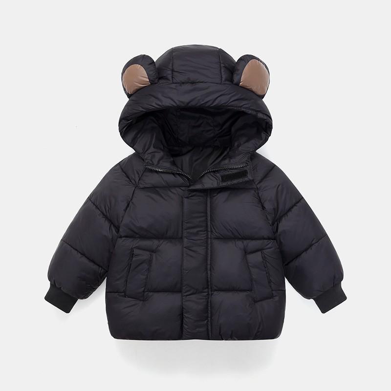 Winter Kids' Down Cotton Jacket - Thickened Velvet Outerwear for Boys & Girls