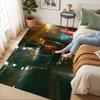 Fire Truck Carpet Rug for Bedroom Living Room Home Sofa Decoration,Office Home Decor Game Large Decor Floor Mat