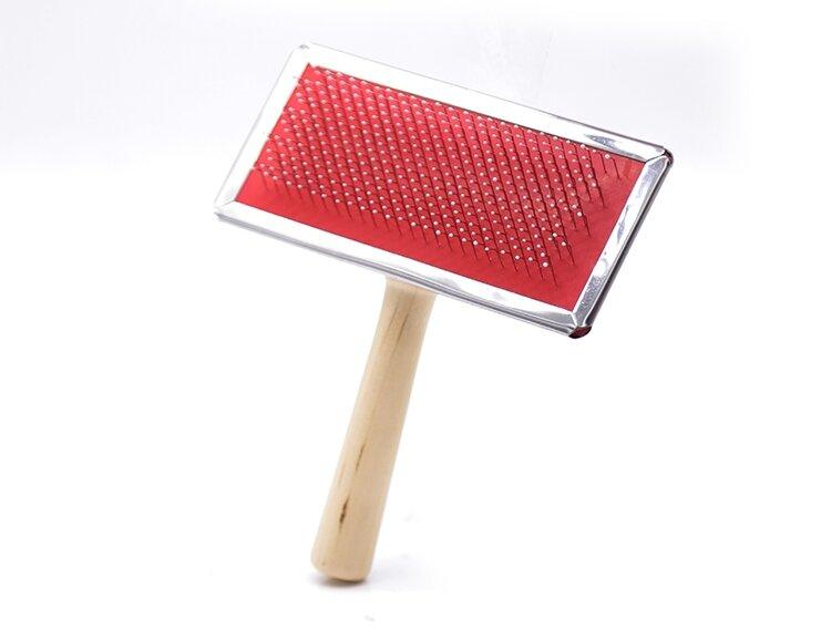 Pet Comb Wood  Massage Cute Hair Remover Cat Dog Brush for Grooming Bamboo Mini Rubber Custom Small Fine Needle