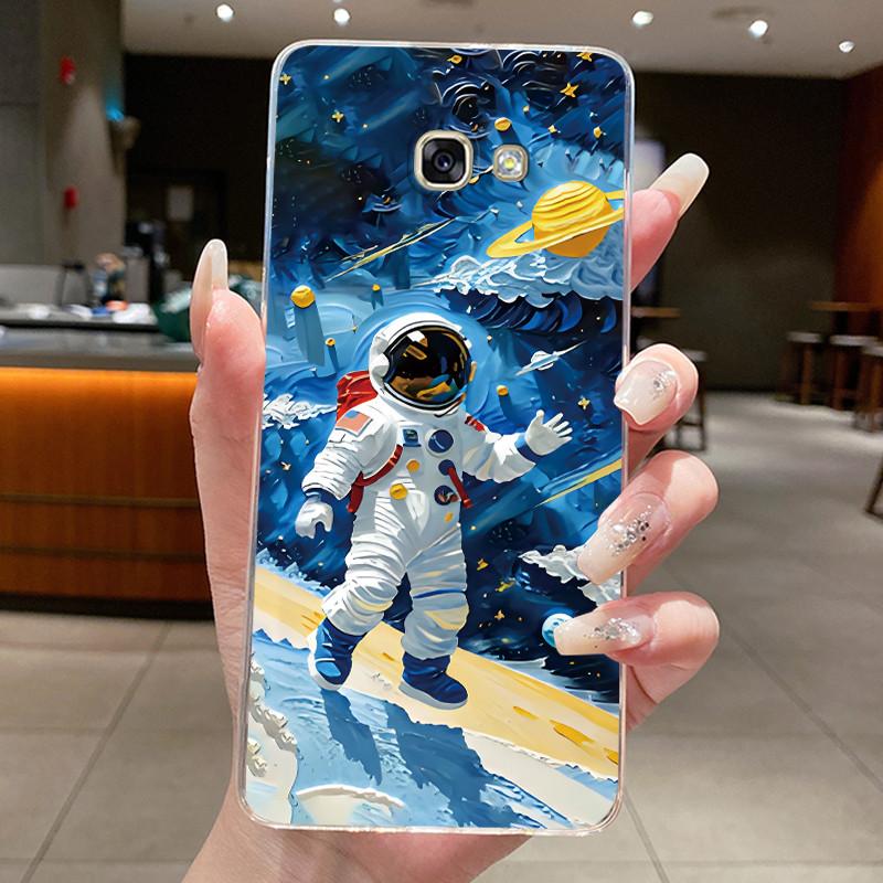 For Samsung Galaxy A5 2016 Case SM-A510F Aesthetic Cute Cat Cover Clear Soft Silicone Phone Case For Samsung A5 2017 A520F Shell