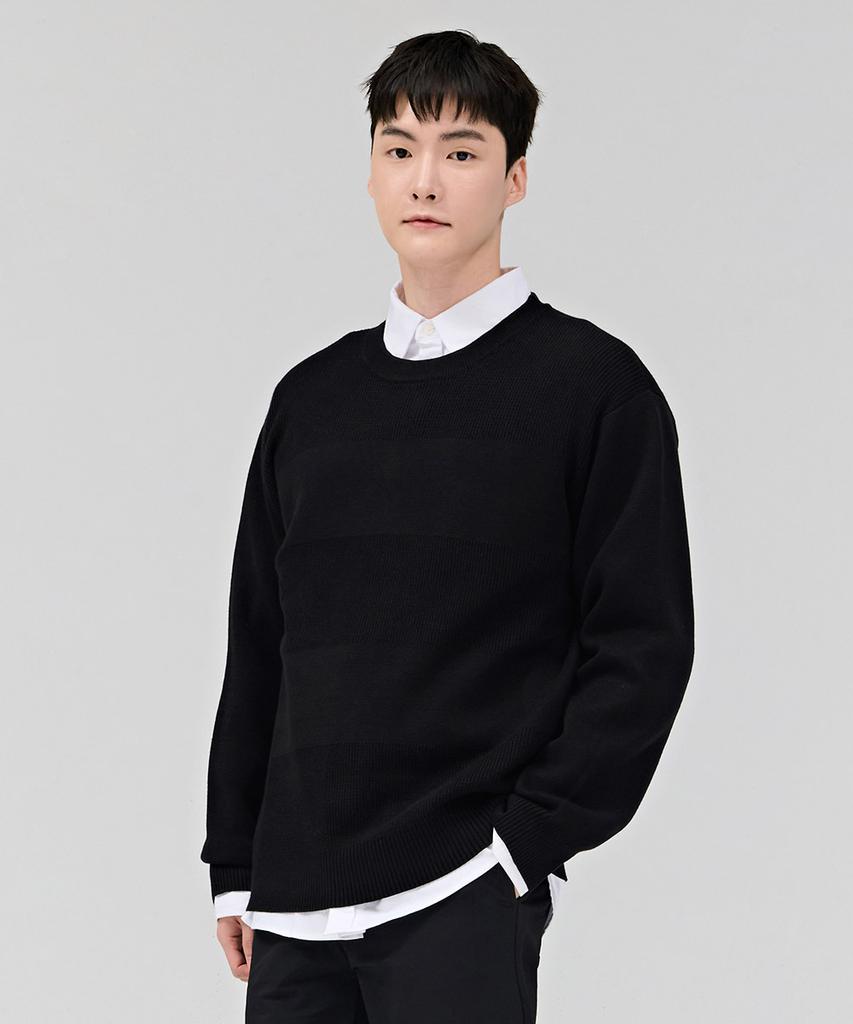 CHASECULT Men'S Modified Tissue Sweater - Black