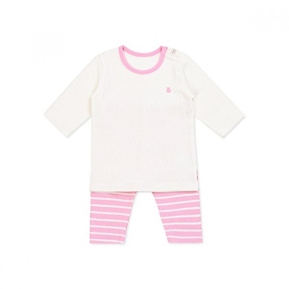 Organicmom Розовый ободок Модальное нижнее белье с рукавом три четверти Mlsl7b03 Pink/80