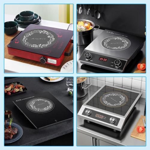 Doyime IH Cooking Mat (Set of 2) - Protective Mat for Induction Cooktops, Insulating Pad, Washable, Prevents Burning, Stain-Resistant Plate for IH Coo